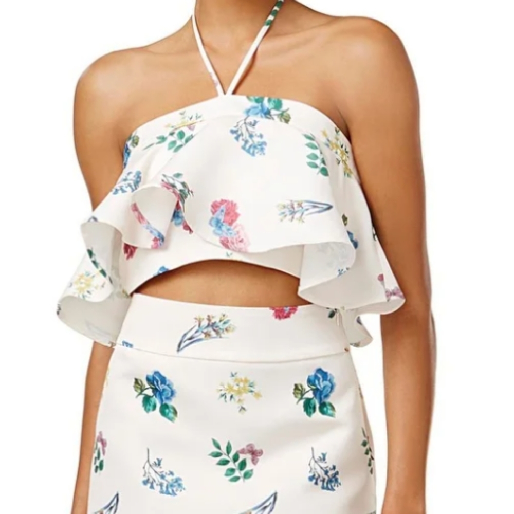 NWT Revolve Endless Rose Halter Crop Top